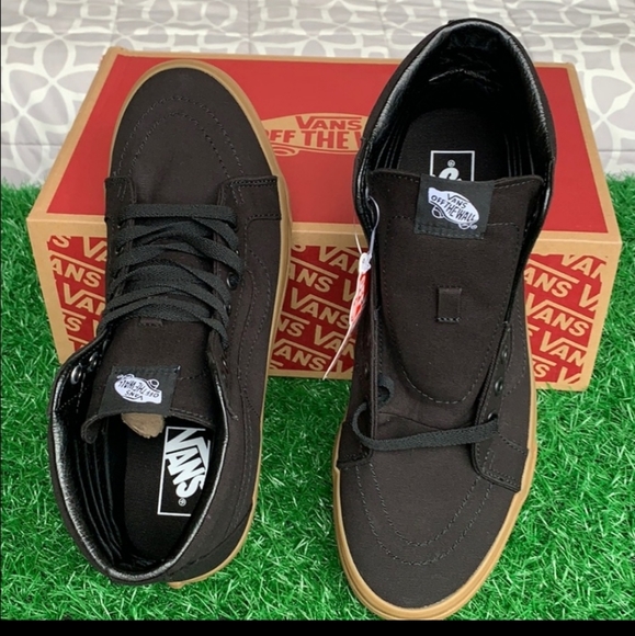 VANS SK8-Hi REISSUE CANVAS GUM BLACK/LGHTGM MEN’s - Picture 10 of 16